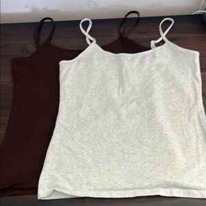 Sonoma White Sleeveless Fitted Camisole
